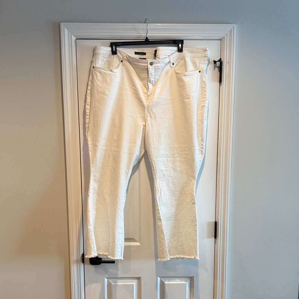NYDJ White Flare Jeans